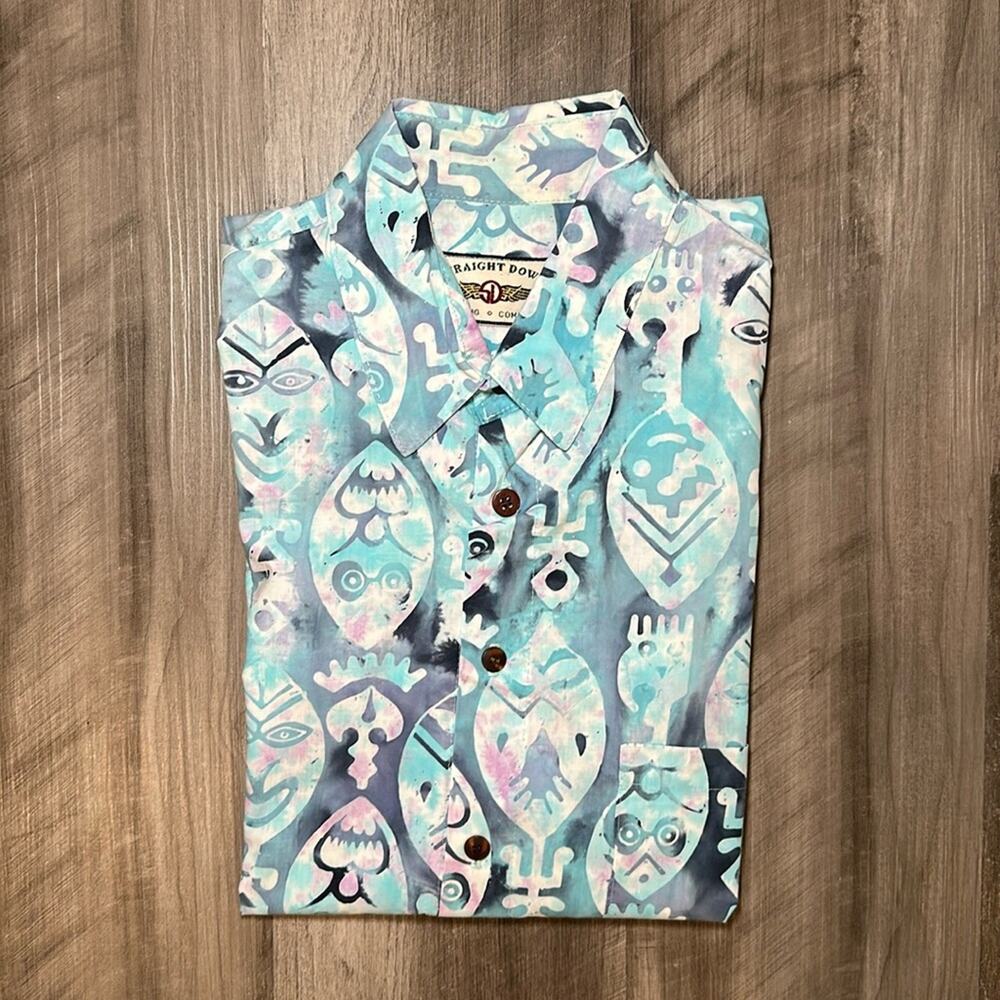 Straight Down Vintage Short Sleeve Button Down - XL